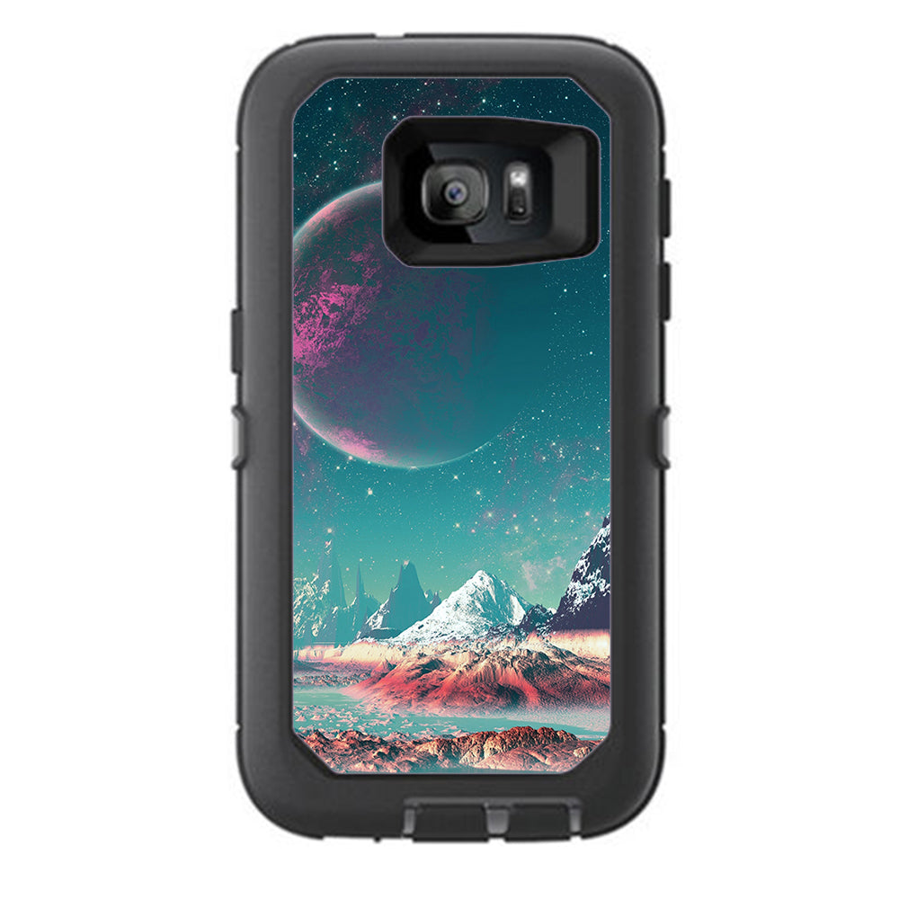  Planets And Moons Mountains Otterbox Defender Samsung Galaxy S7 Skin