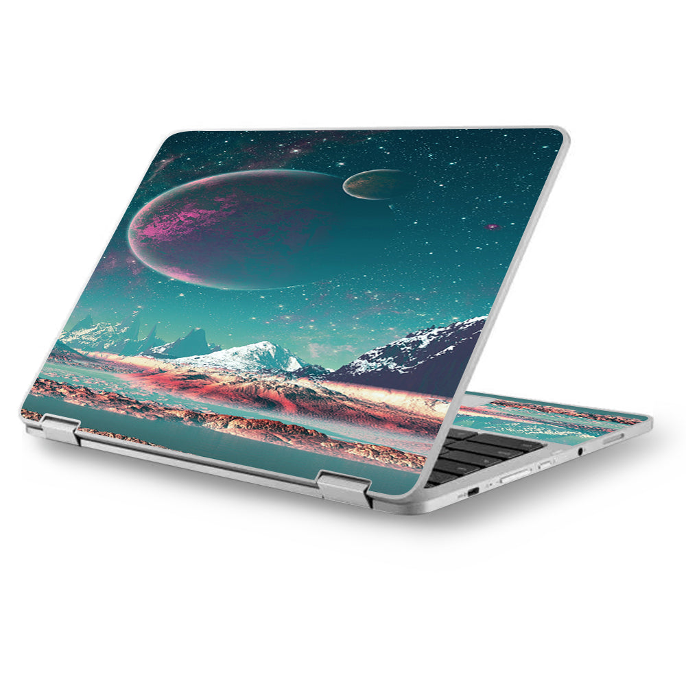  Planets And Moons Mountains Asus Chromebook Flip 12.5" Skin