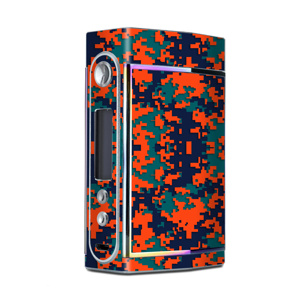  Digi Camo Sports Teams Colors Digital Camouflage Orange Teal Too VooPoo Skin