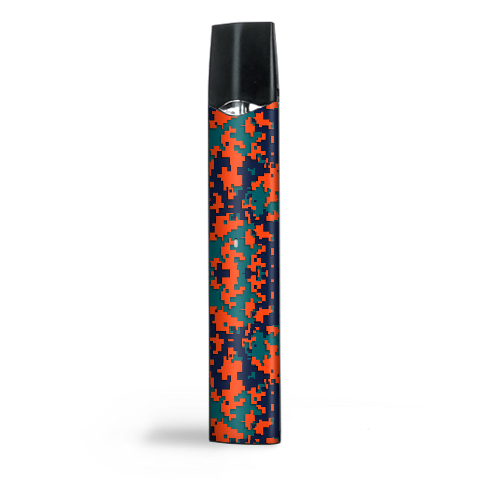  Digi Camo Sports Teams Colors Digital Camouflage Orange Teal Smok Infinix Ultra Portable Skin