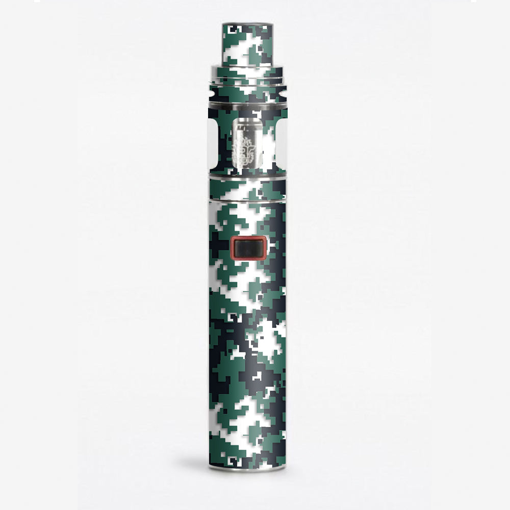  Digi Camo Team Colors Camouflage Green Black Smok Stick X8 Skin