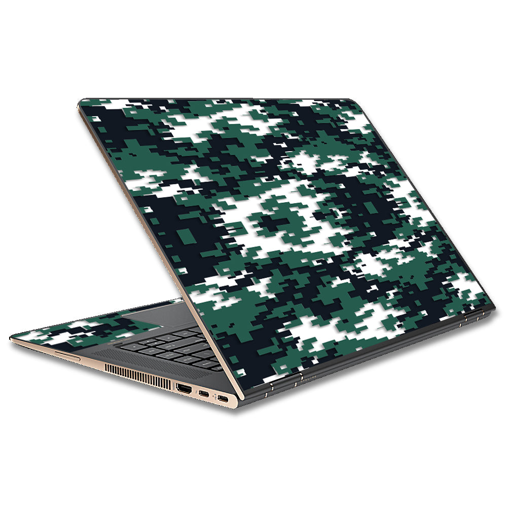  Digi Camo Team Colors Camouflage Green Black HP Spectre x360 13t Skin