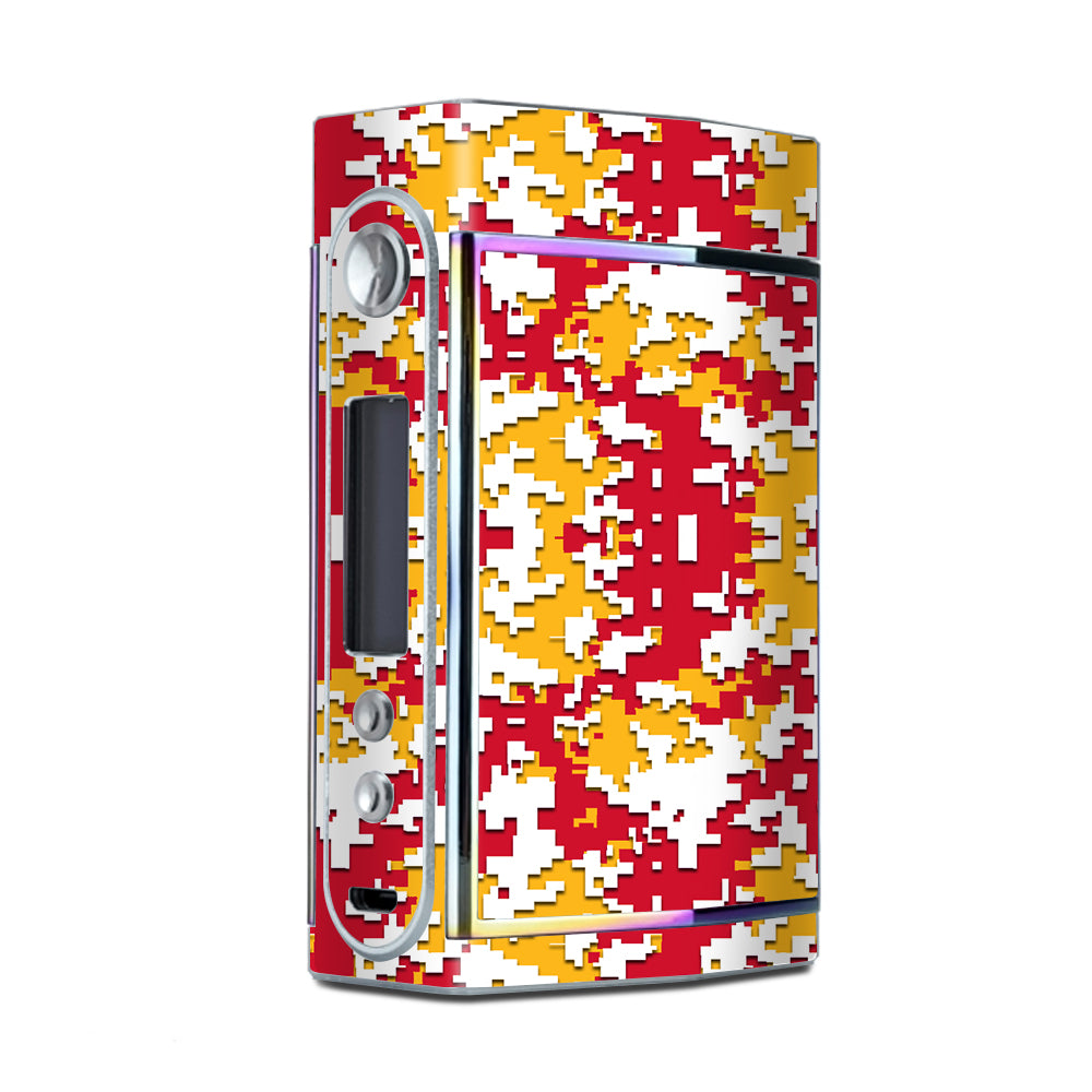  Digi Camo Sports Teams Colors Digital Camouflage Red Yellow Too VooPoo Skin