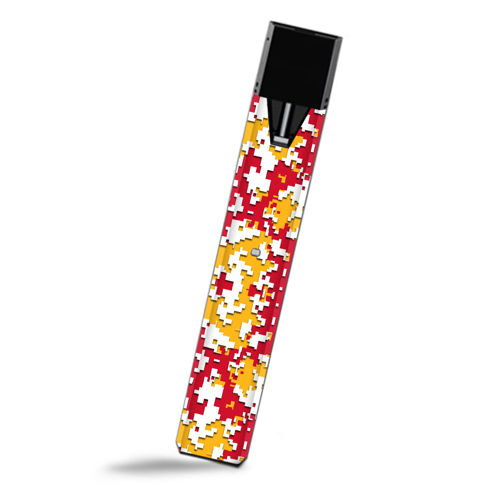  Digi Camo Sports Teams Colors Digital Camouflage Red Yellow Smok Fit Ultra Portable Skin