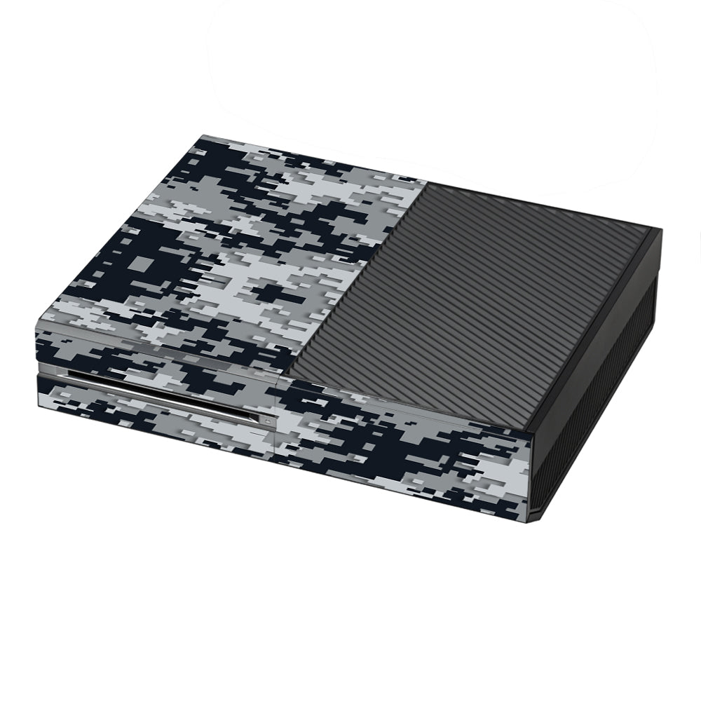  Digi Camo Team Colors Camouflage Black Silver Microsoft Xbox One Skin