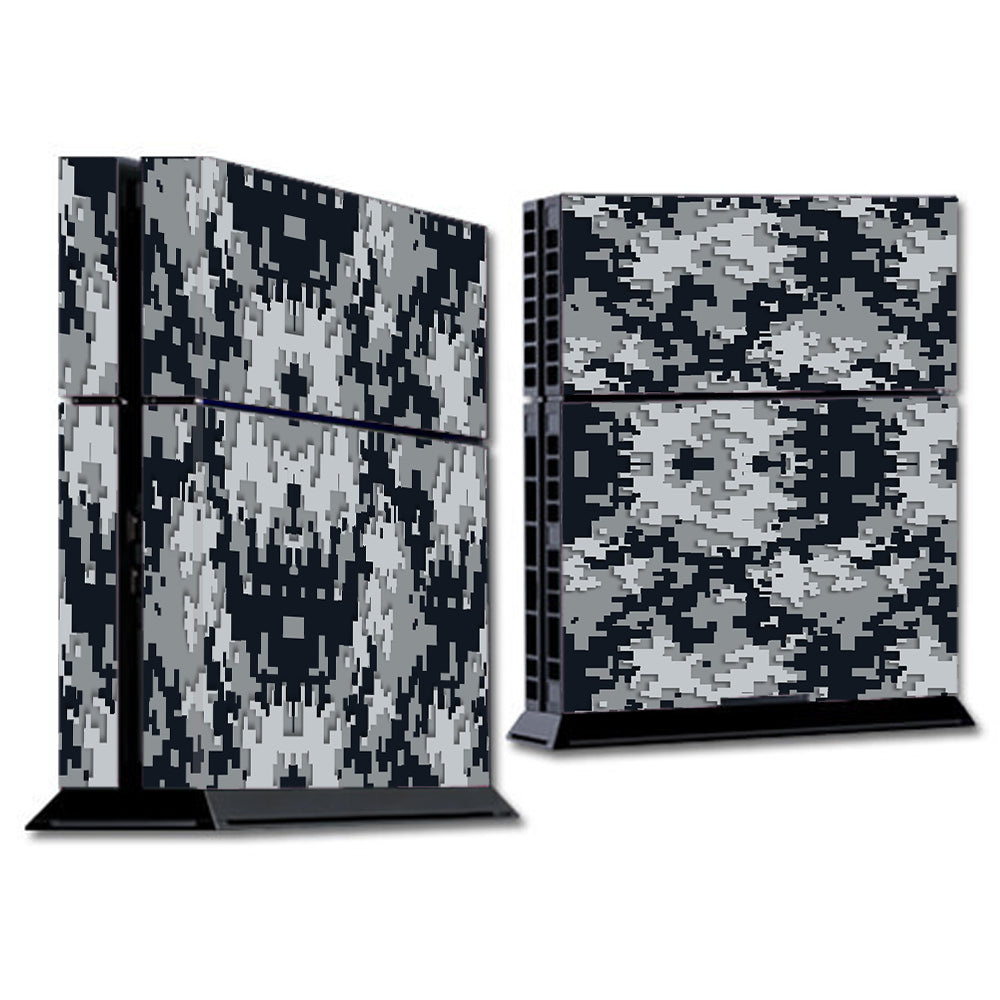  Digi Camo Team Colors Camouflage Black Silver Sony Playstation PS4 Skin