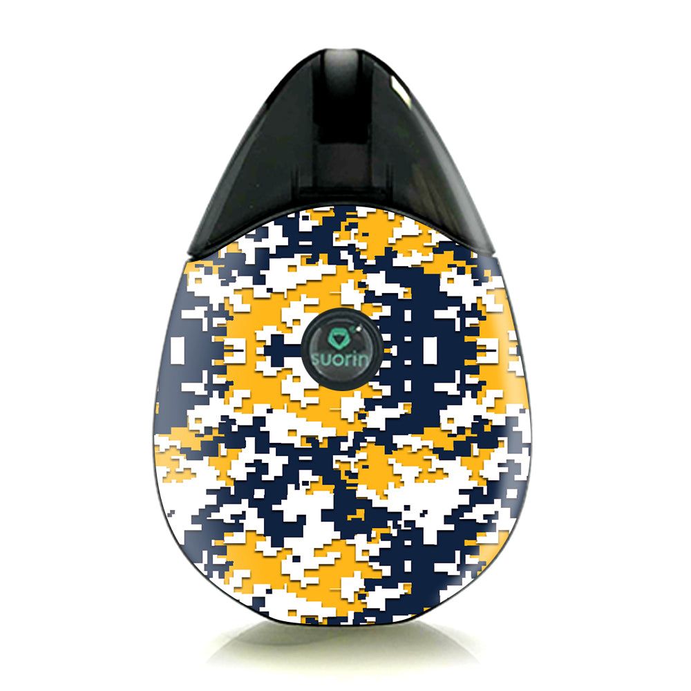  Digi Camo Team Colors Camouflage Blue Yellow Suorin Drop Skin