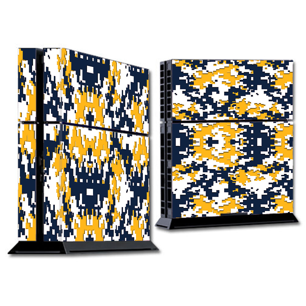  Digi Camo Team Colors Camouflage Blue Yellow Sony Playstation PS4 Skin