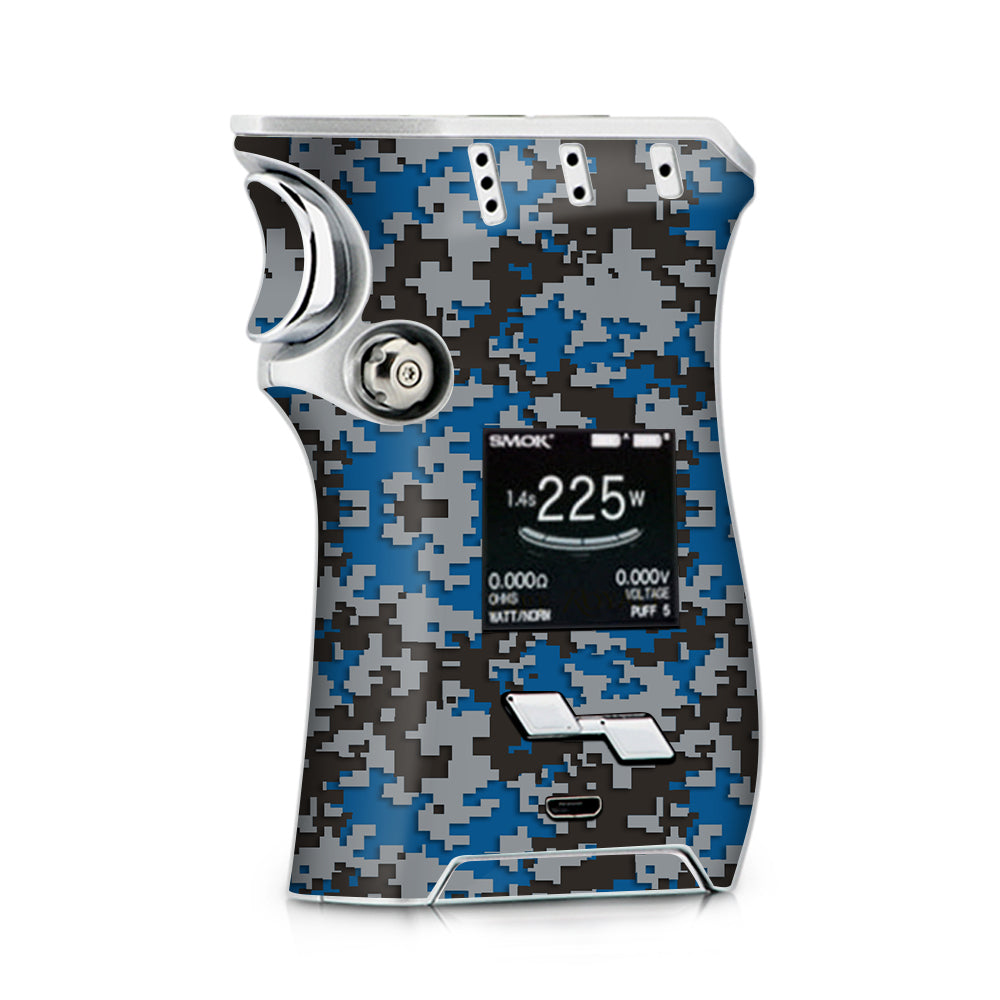  Digi Camo Team Colors Camouflage Blue Grey Smok Mag kit Skin