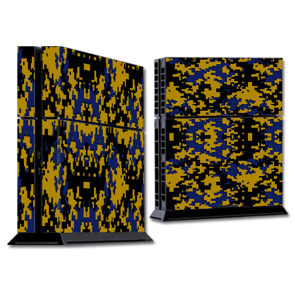  Digi Camo Team Colors Camouflage Blue Gold Sony Playstation PS4 Skin