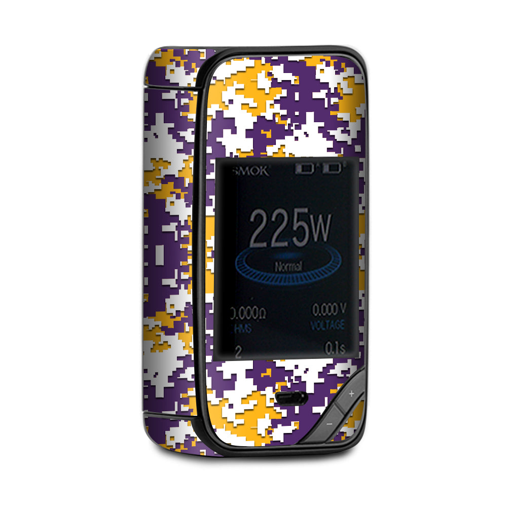  Digi Camo Sports Teams Colors Digital Camouflage Purple Gold X-Priv Smok Skin