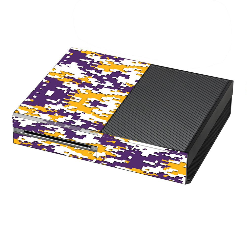  Digi Camo Team Colors Camouflage Purple Gold Microsoft Xbox One Skin
