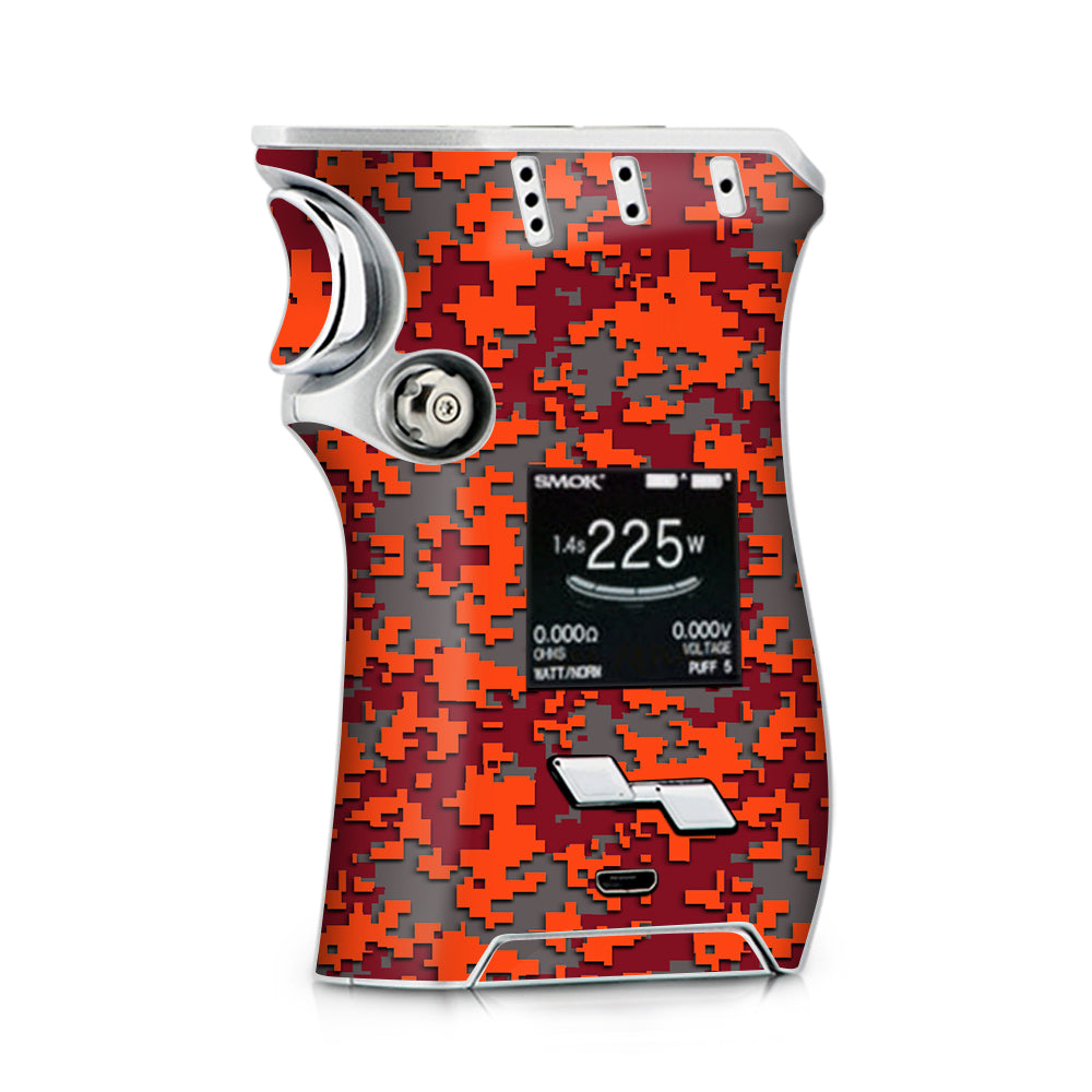  Digi Camo Team Colors Camouflage Orange Red Smok Mag kit Skin