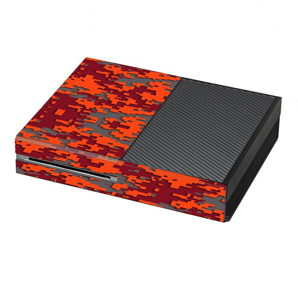  Digi Camo Team Colors Camouflage Orange Red Microsoft Xbox One Skin