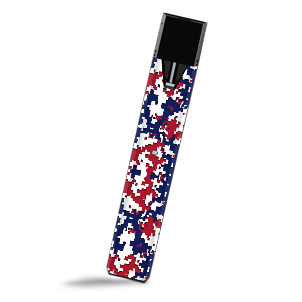  Digi Camo Sports Teams Colors Digital Camouflage Red Blue Smok Fit Ultra Portable Skin