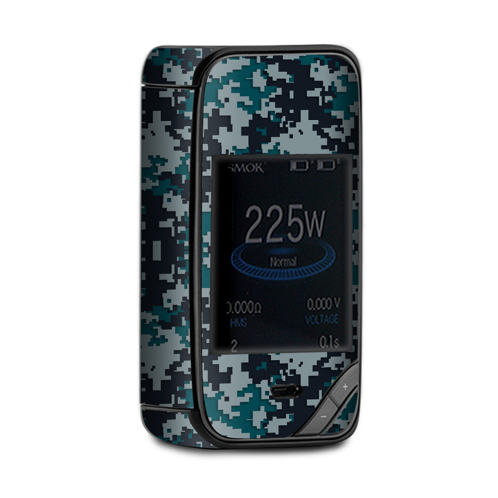  Digi Camo Sports Teams Colors Digital Camouflage Green Black Grey X-Priv Smok Skin