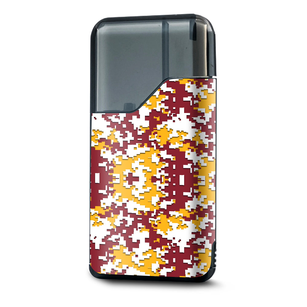  Digi Camo Sports Teams Colors Digital Camouflage Red White Yellow Suorin Air Skin