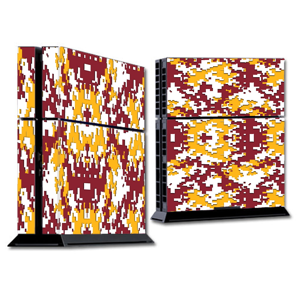  Digi Camo Team Colors Camouflage Red White Yellow Sony Playstation PS4 Skin