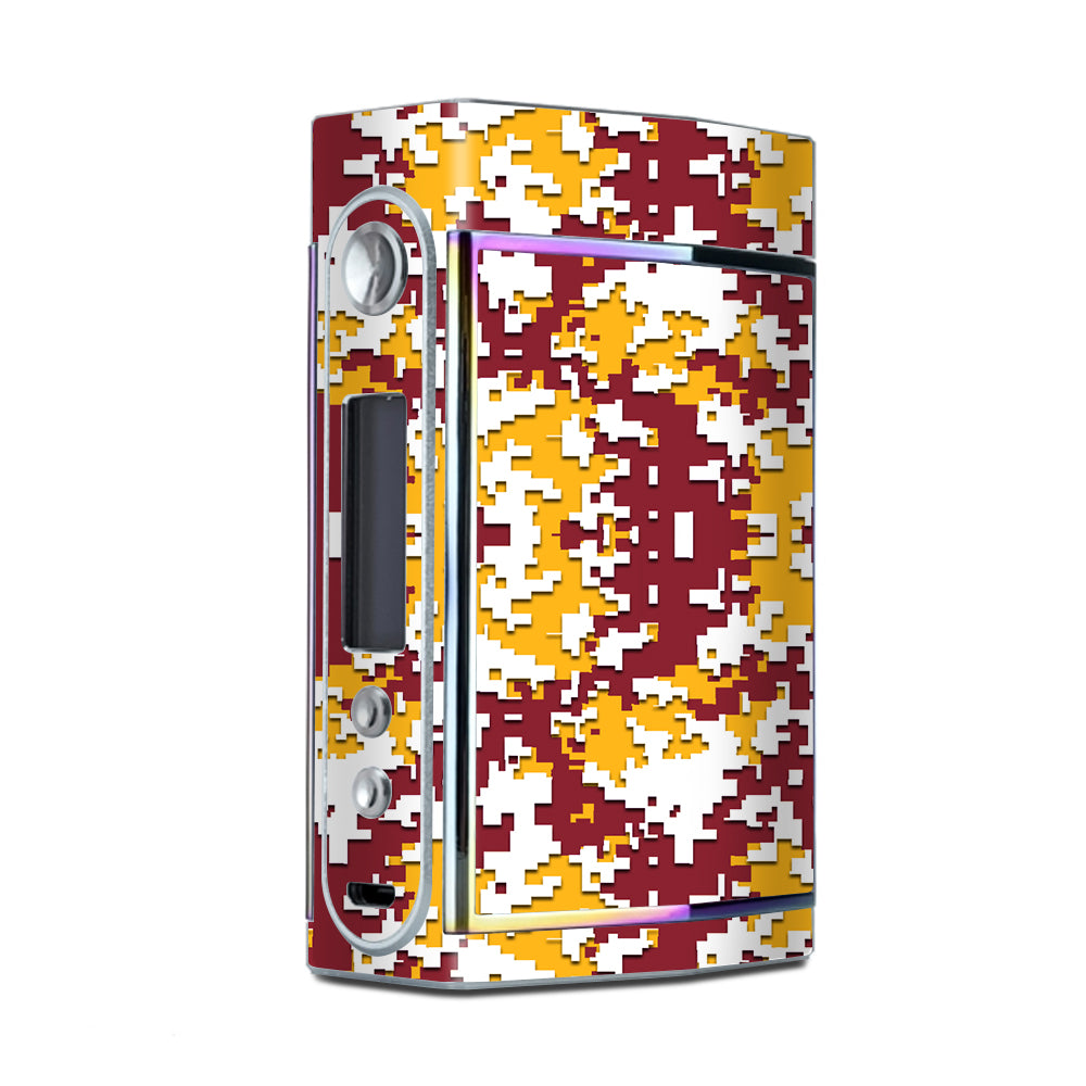  Digi Camo Sports Teams Colors Digital Camouflage Red White Yellow Too VooPoo Skin