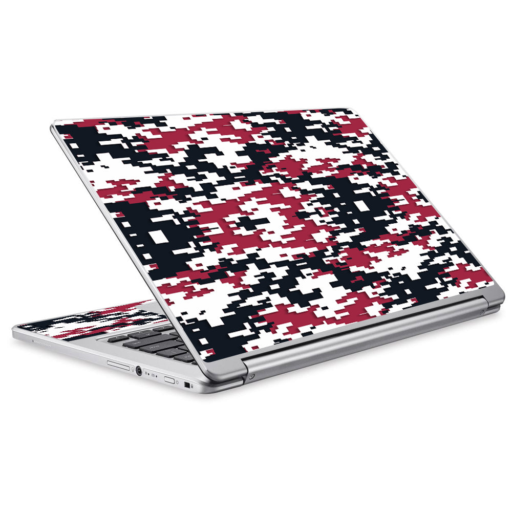  Digi Camo Team Colors Camouflage Red Black Acer Chromebook R13 Skin