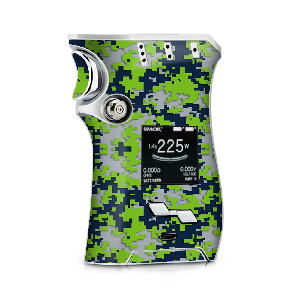  Digi Camo Team Colors Camouflage Light Green Dark Green Smok Mag kit Skin