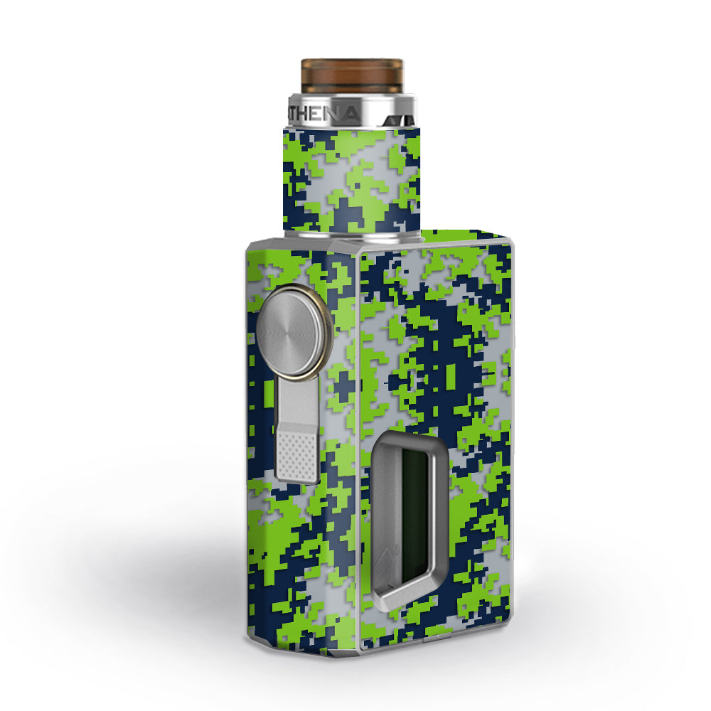  Digi Camo Team Colors Camouflage Light Green Dark Green Geekvape Athena Squonk Skin