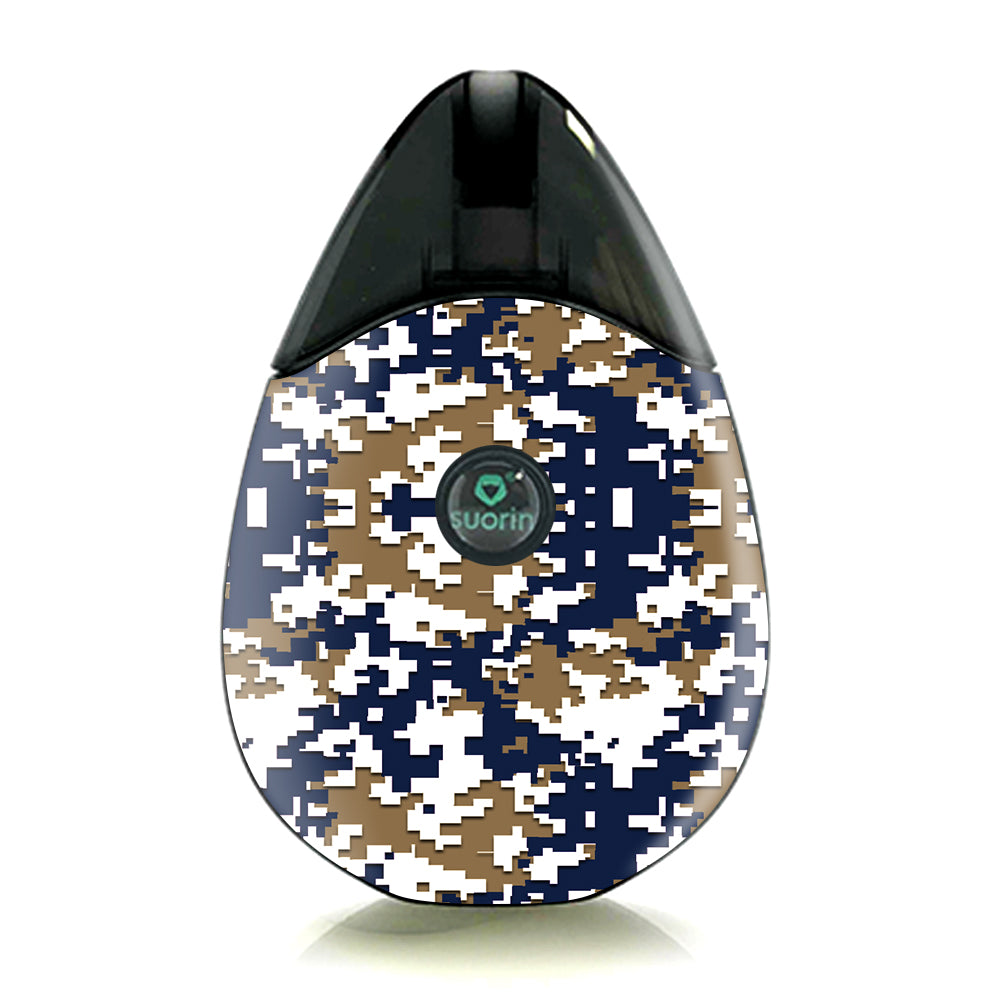  Digi Camo Team Colors Camouflage Gold Blue Suorin Drop Skin