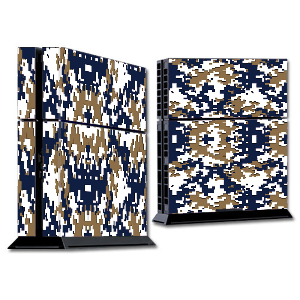  Digi Camo Team Colors Camouflage Gold Blue Sony Playstation PS4 Skin
