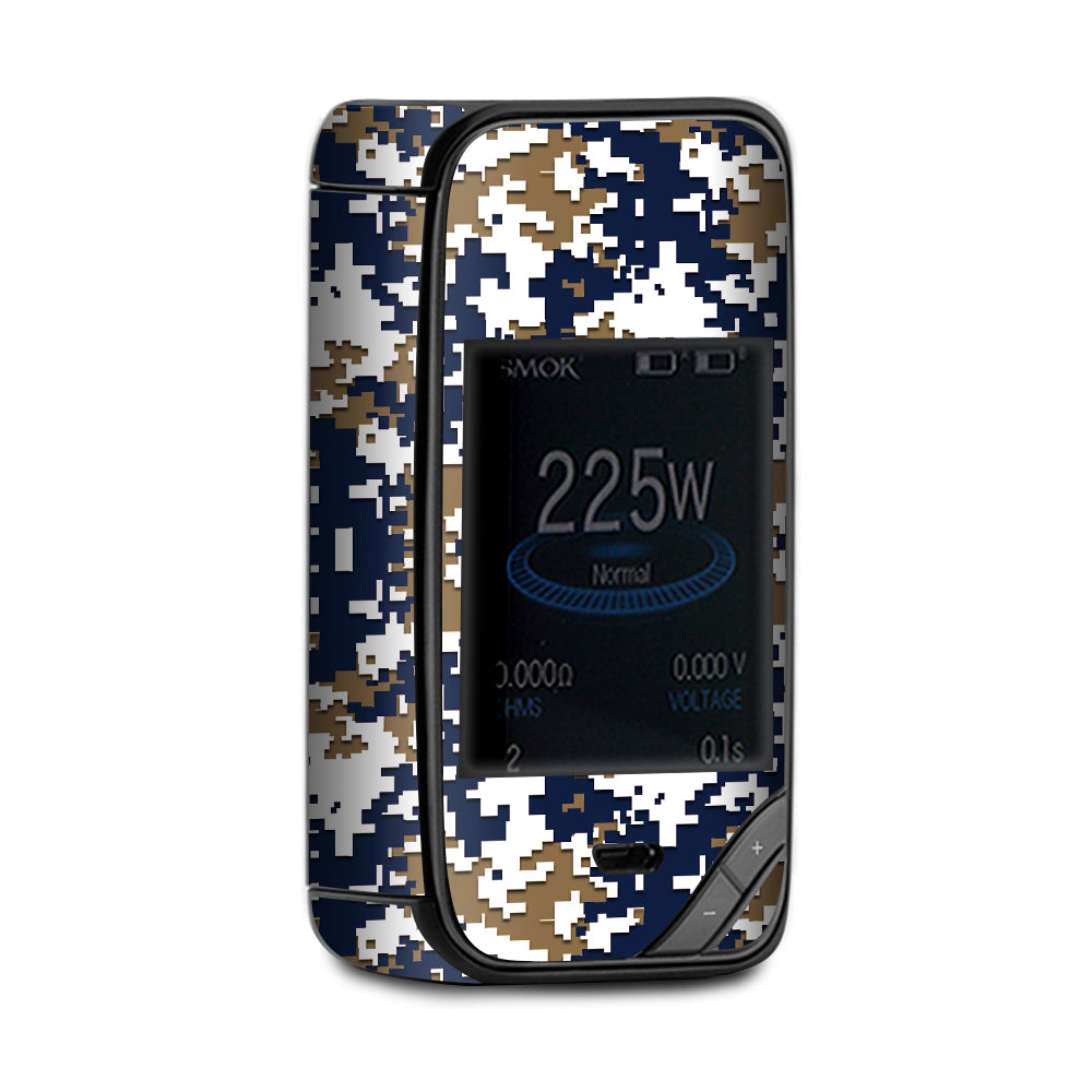  Digi Camo Sports Teams Colors Digital Camouflage Gold Blue X-Priv Smok Skin