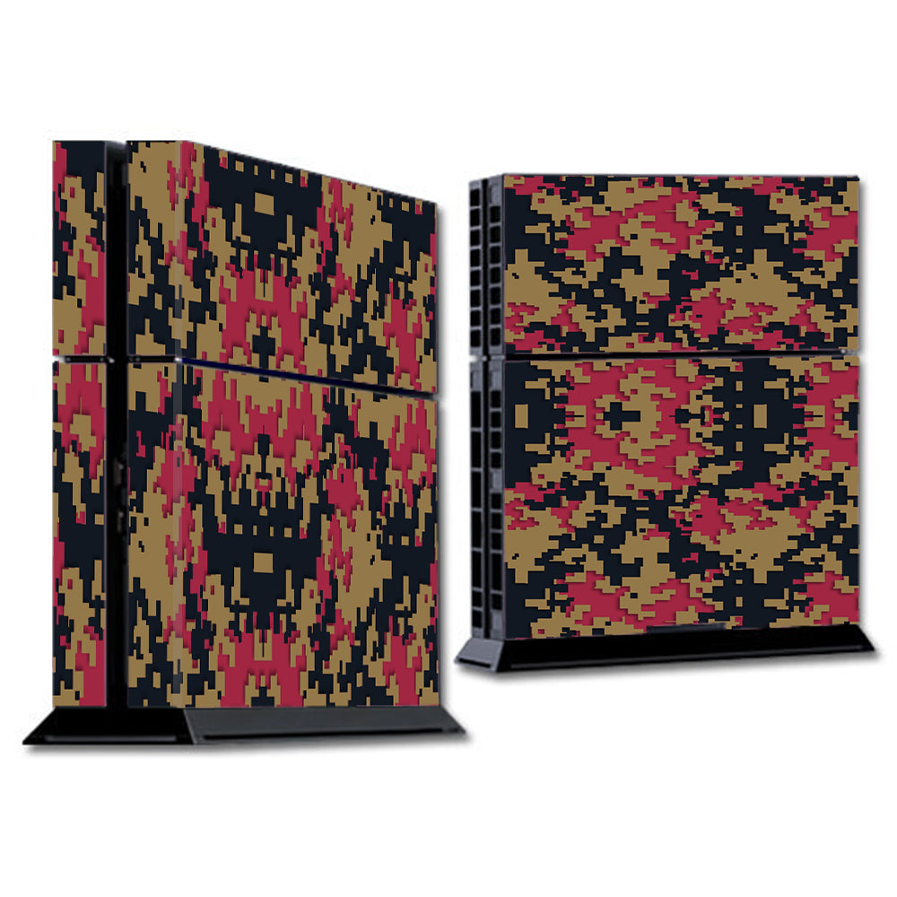  Digi Camo Team Colors Camouflage Gold Red Blue Sony Playstation PS4 Skin