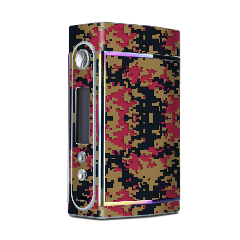  Digi Camo Sports Teams Colors Digital Camouflage Gold Red Blue Too VooPoo Skin