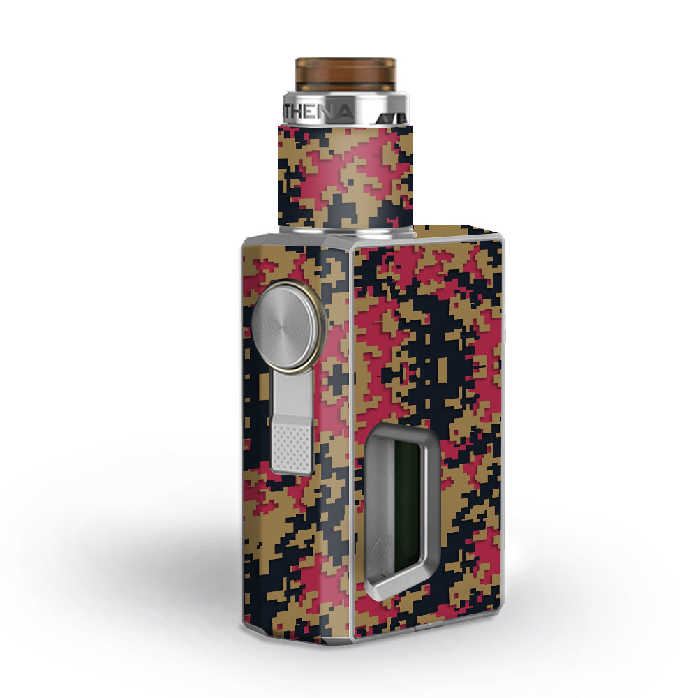  Digi Camo Team Colors Camouflage Gold Red Blue Geekvape Athena Squonk Skin