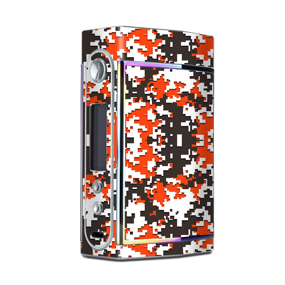  Digi Camo Sports Teams Colors Digital Camouflage Orange Brown Too VooPoo Skin