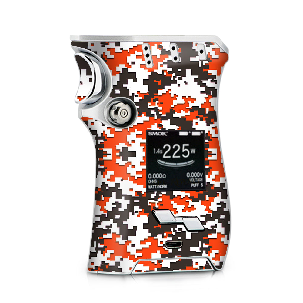 Skin Decal for Smok Mag + TFV12 Prince tank Vape / Digi Camo Team Colors Camouflage Orange Brown itsaskin.com Skin Decal for Smok Mag + TFV12 Prince tank Vape / Digi Camo Team Colors Camouflage Orange Brown itsaskin.com