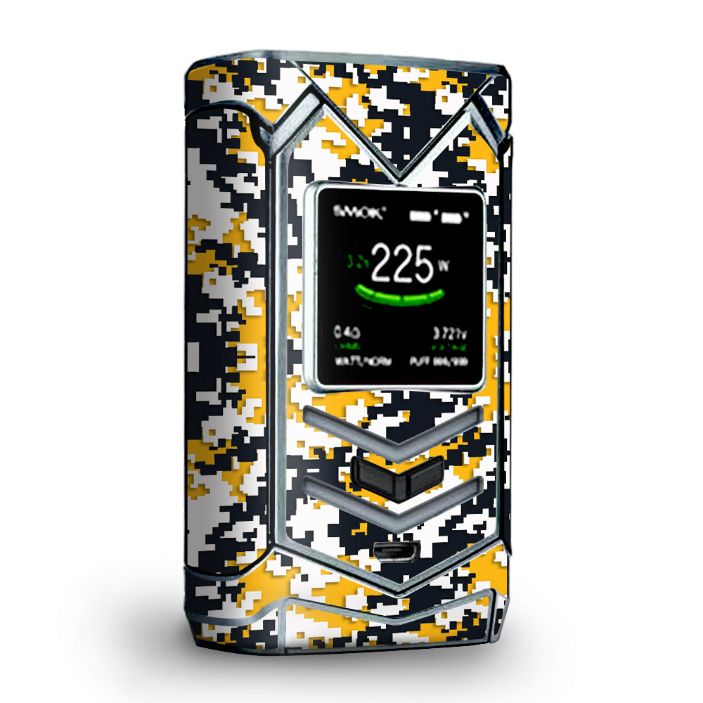  Digi Camo Sports Teams Colors Digital Camouflage Yellow Blue Veneno Smok Skin