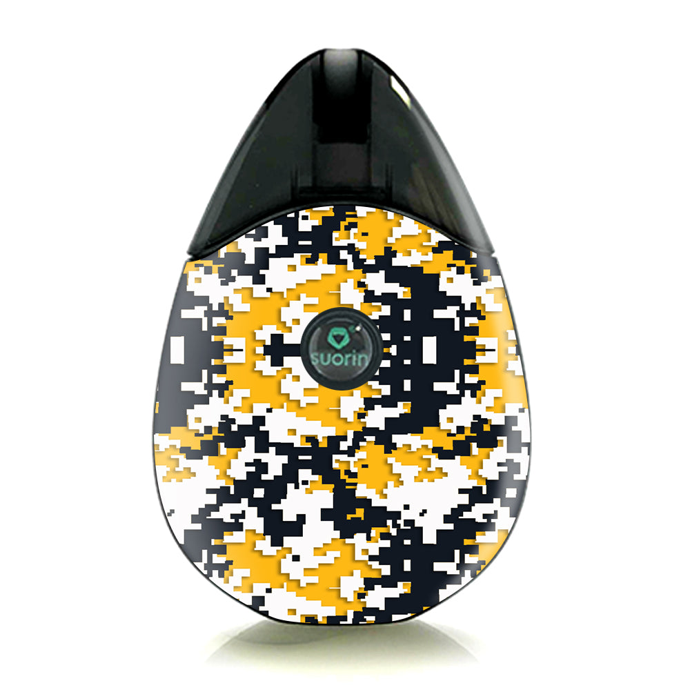  Digi Camo Team Colors Camouflage Yellow Blue Suorin Drop Skin