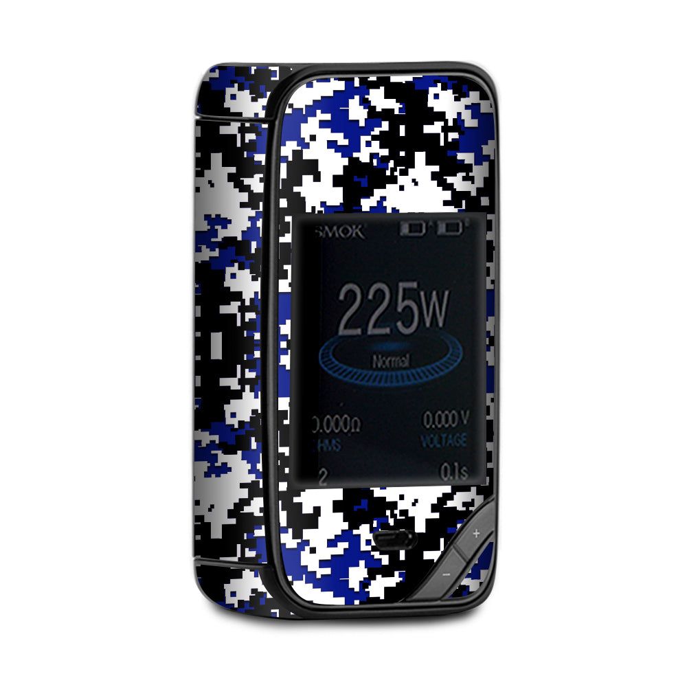  Digi Camo Sports Teams Colors Digital Camouflage Blue Black X-Priv Smok Skin