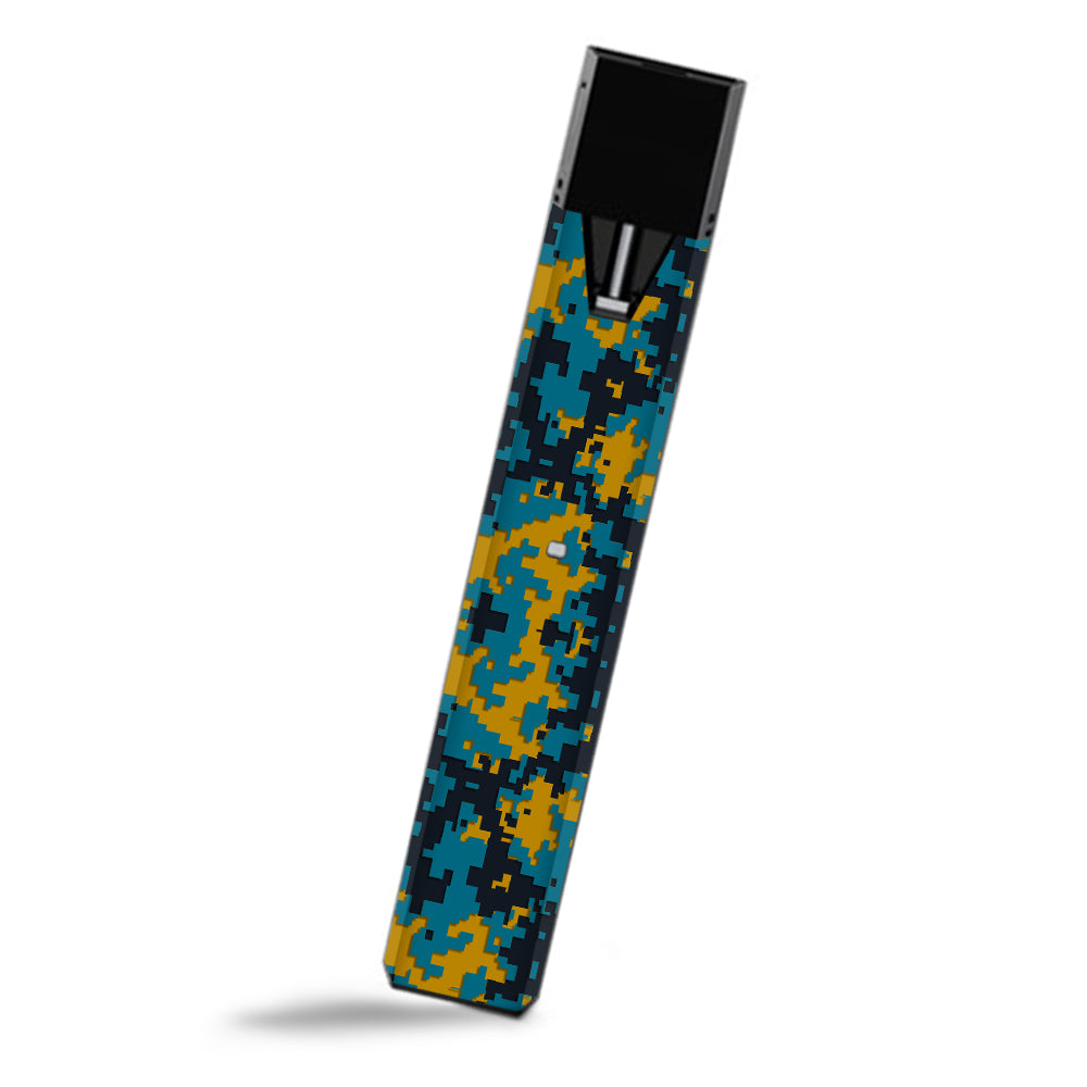  Digi Camo Sports Teams Colors Digital Camouflage Teal Gold Smok Fit Ultra Portable Skin