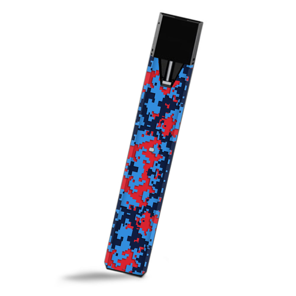  Digi Camo Sports Teams Colors Digital Camouflage Blue Red Smok Fit Ultra Portable Skin