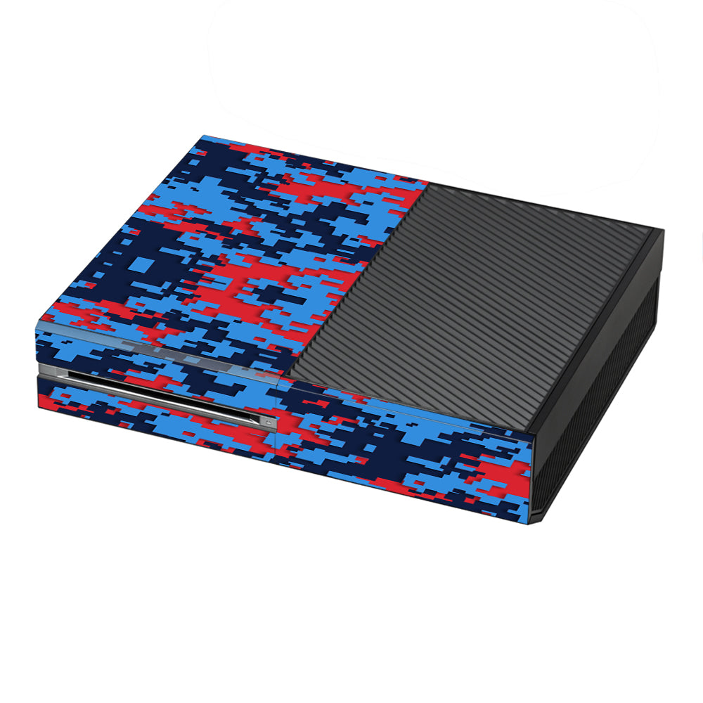  Digi Camo Team Colors Camouflage Blue Red Microsoft Xbox One Skin