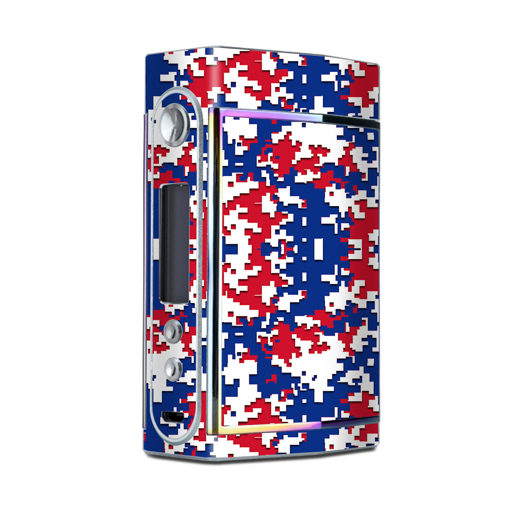  Digi Camo Sports Teams Colors Digital Camouflage Red White Blue Too VooPoo Skin