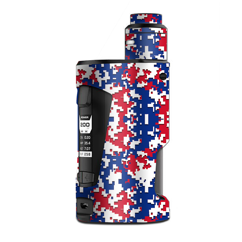 Skin Decal Vinyl Wrap for Geekvape GBox Squonk Kit 200W Vape Kit skins stickers cover / Digi Camo Sports Teams Colors digital camouflage Red White Blue itsaskin.com Skin Decal Vinyl Wrap for Geekvape GBox Squonk Kit 200W Vape Kit skins stickers cover / Digi Camo Sports Teams Colors digital camouflage Red White Blue itsaskin.com