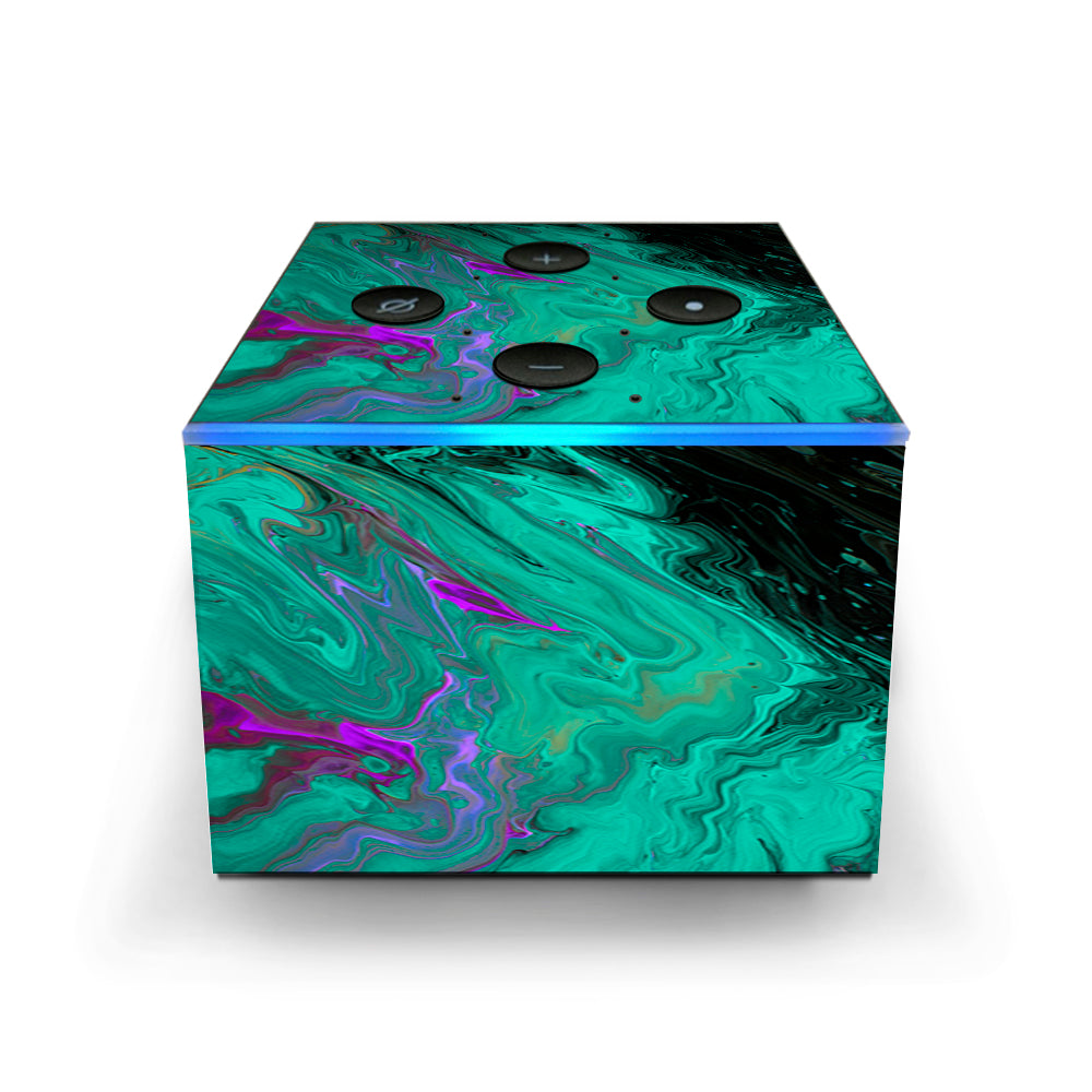  Paint Swirls Abstract Watercolor Amazon Fire TV Cube Skin