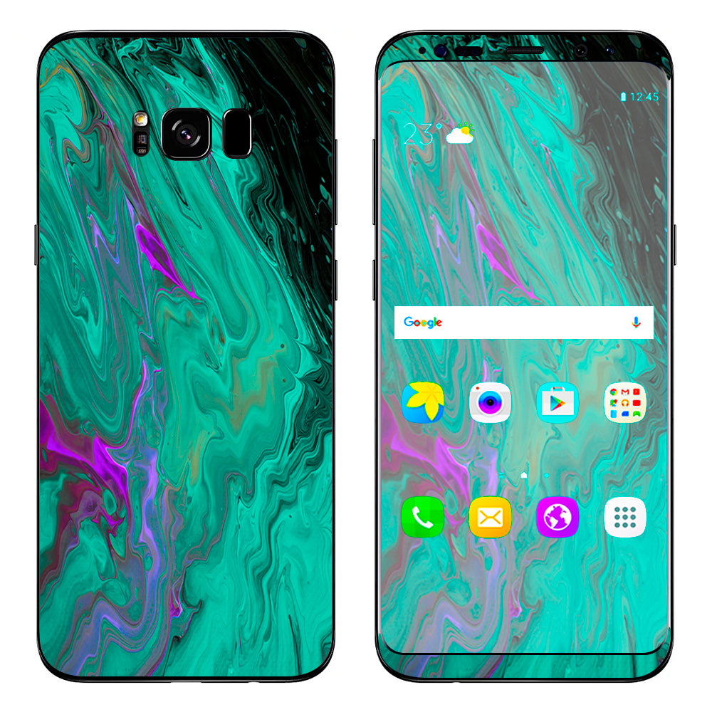  Paint Swirls Abstract Watercolor Samsung Galaxy S8 Skin
