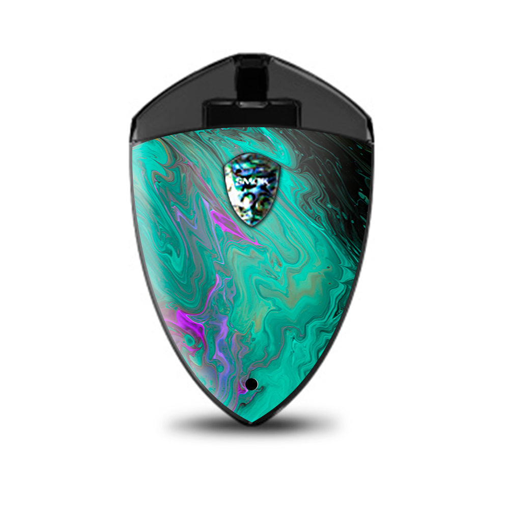  Paint Swirls Abstract Watercolor Smok Rolo Badge Skin