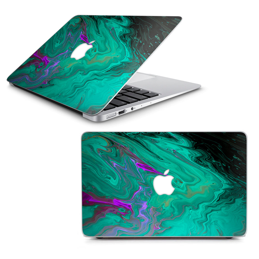  Paint Swirls Abstract Watercolor Macbook Air 13" A1369 A1466 Skin