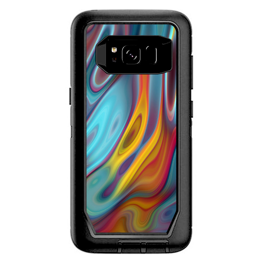  Color Glass Opalescent Resin  Otterbox Defender Samsung Galaxy S8 Skin