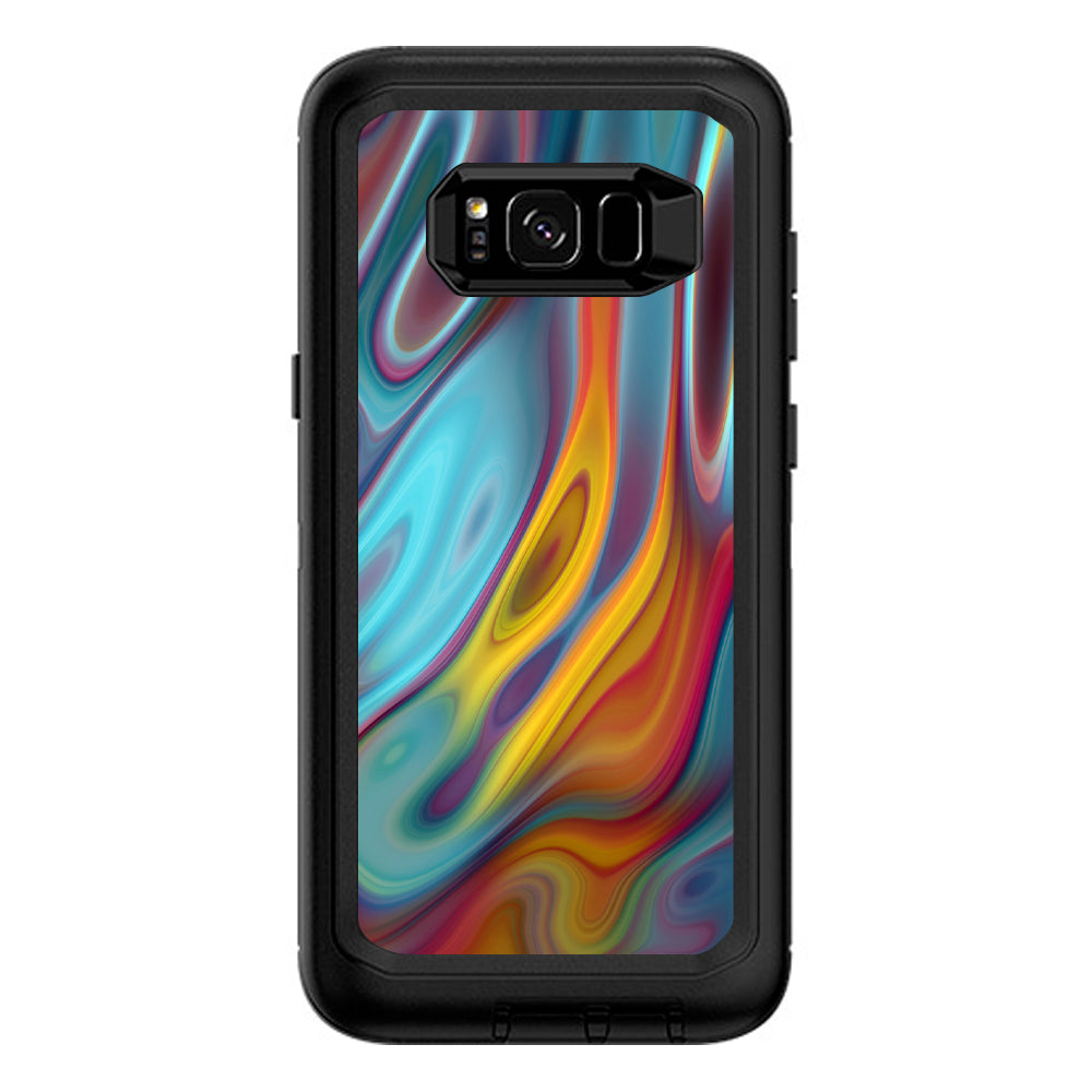  Color Glass Opalescent Resin  Otterbox Defender Samsung Galaxy S8 Plus Skin