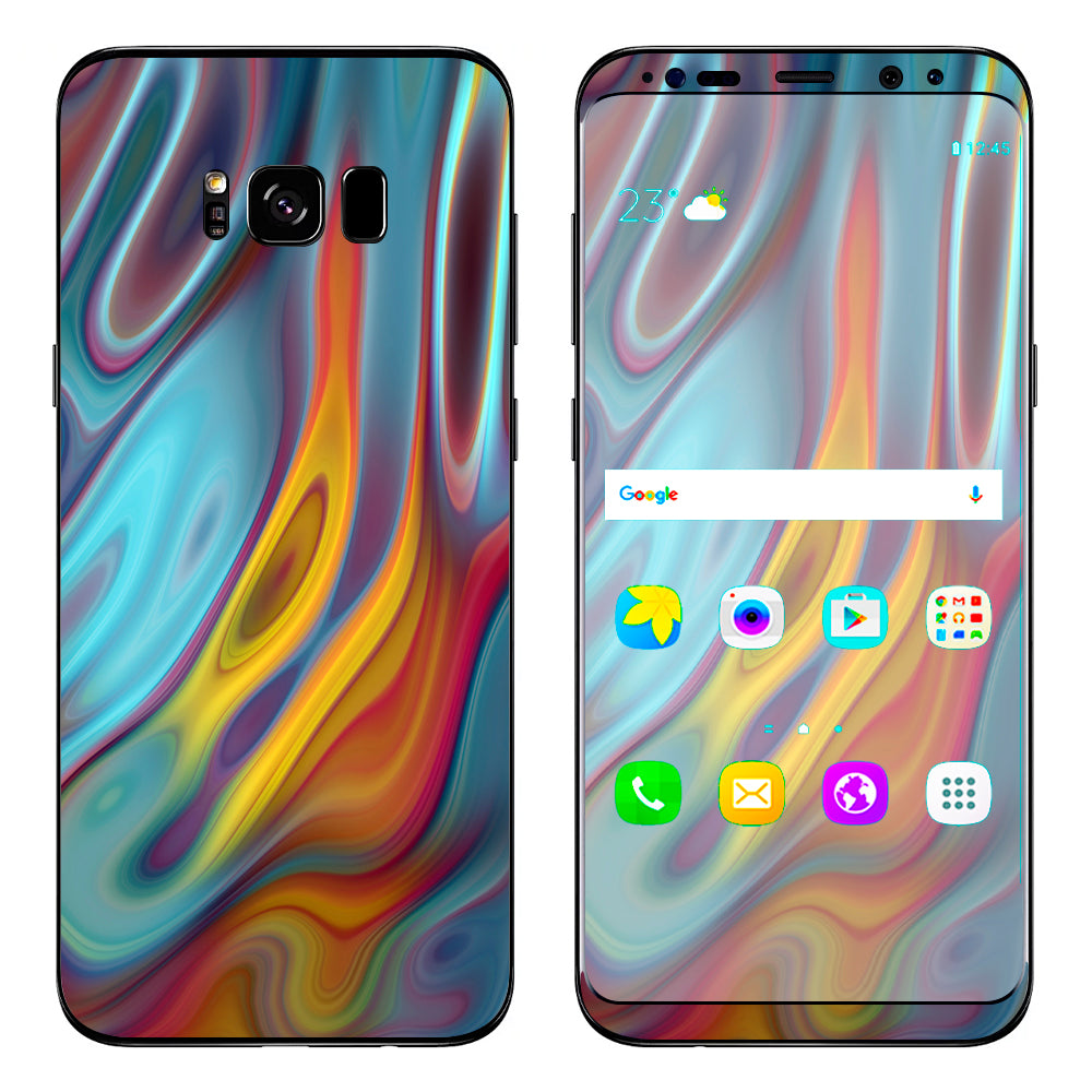  Color Glass Opalescent Resin  Samsung Galaxy S8 Skin