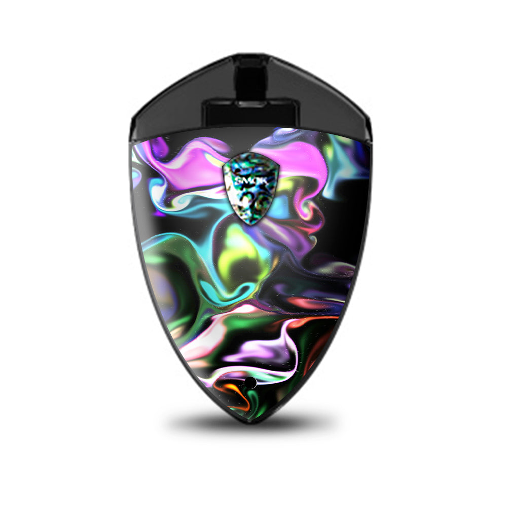  Resin Swirls Smoke Glass Smok Rolo Badge Skin